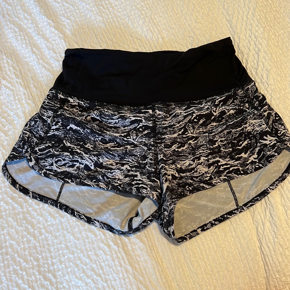 Lululemon high-waisted shorts, size 4!